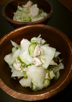 大根消費✿大根と鶏肉の胡麻マヨサラダ-レシピのメイン写真