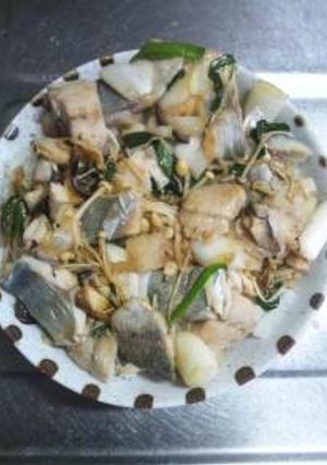 １２月９日晩飯　【アジの炒め丼】-レシピのメイン写真
