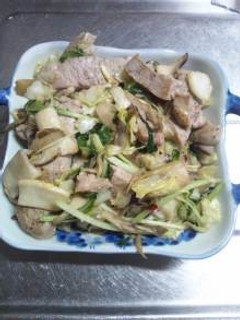 1月4日晩飯 【肉野菜炒め】-レシピのメイン写真