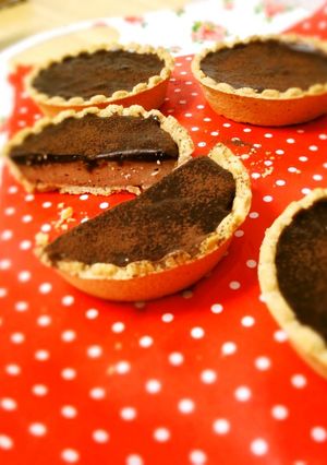 濃厚♡2層のチョコチーズタルト-レシピのメイン写真