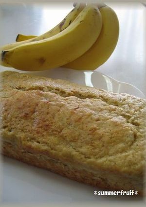 ノンオイルでヘルシ~☆バナナケーキ♪-レシピのメイン写真