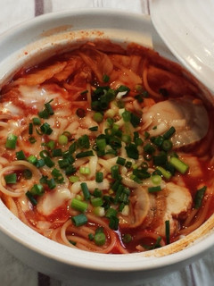 トマキムチーの鍋焼きスパ-レシピのメイン写真