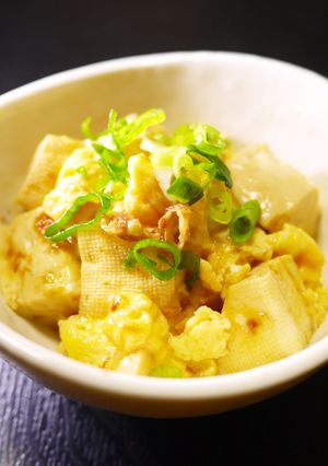 もう一品欲しい時に！木綿豆腐と卵の甘辛煮-レシピのメイン写真