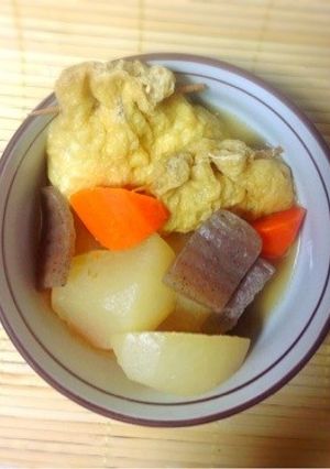 あったかぁ〜い卵巾着と餅巾着の煮物！-レシピのメイン写真