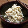 大根の皮とちくわのごまマヨポン酢和え