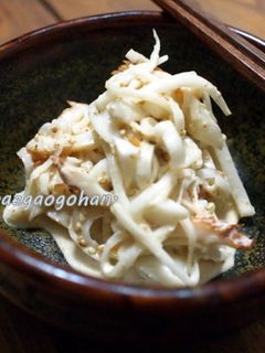 大根の皮とちくわのごまマヨポン酢和え-レシピのメイン写真