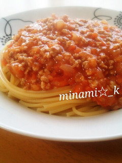 簡単*ミートソースパスタ-レシピのメイン写真