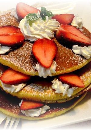 カフェ風パンケーキ♪-レシピのメイン写真