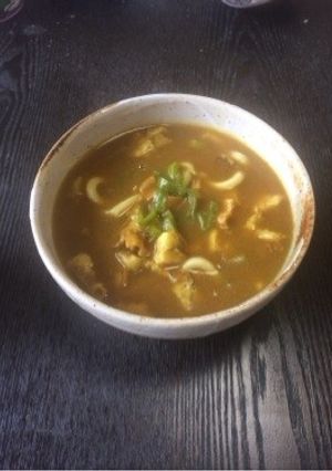 油かす入りカレーうどん-レシピのメイン写真