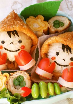 冬のキャラ弁♥フードを被った女の子♪-レシピのメイン写真