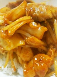 簡単で豚肉柔らか~♡豚キムチ丼!-レシピのメイン写真