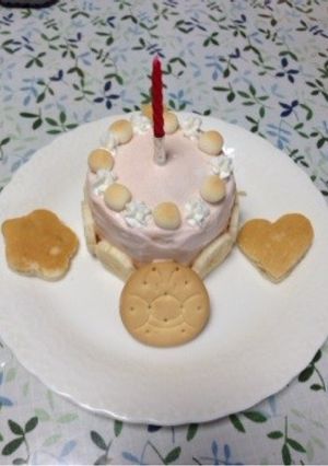 1歳 誕生日ケーキ-レシピのメイン写真