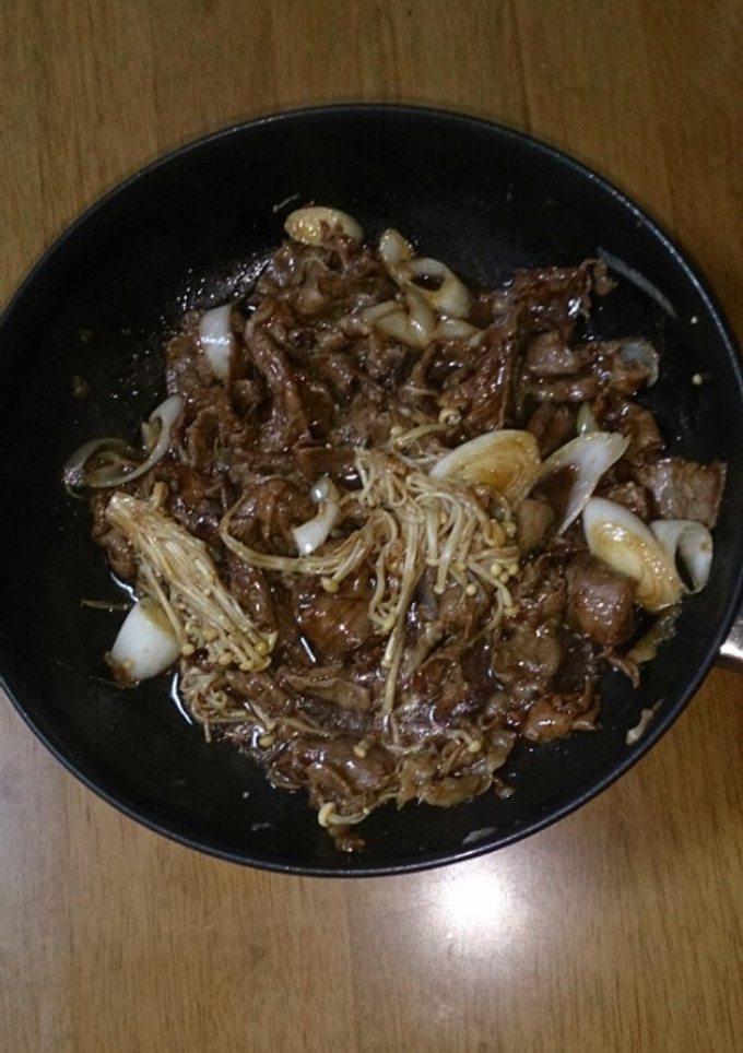 牛肉ときのこのオイスターソース炒め-レシピのメイン写真