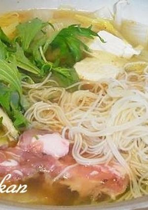 ピリ辛素麺鍋-レシピのメイン写真
