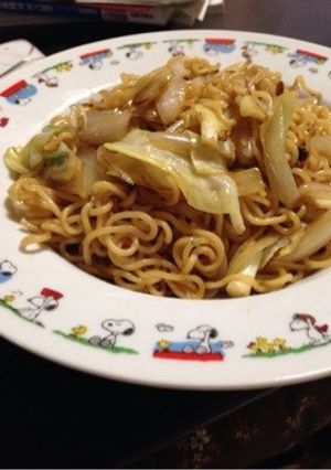 袋麺de焼きそば-レシピのメイン写真