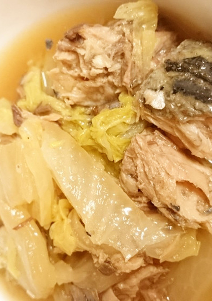 白菜とさば缶で簡単煮♪-レシピのメイン写真