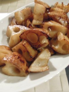 レンコンのバルサミコ酢・バター炒め-レシピのメイン写真