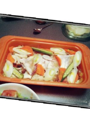 簡単！ヘルシー！金目鯛と蒸し野菜！-レシピのメイン写真