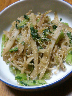 ごぼうと糸蒟蒻の明太きんぴら-レシピのメイン写真