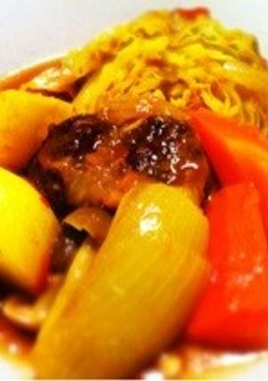 圧力鍋で牛スネ肉のポトフ〜トマト風味〜-レシピのメイン写真