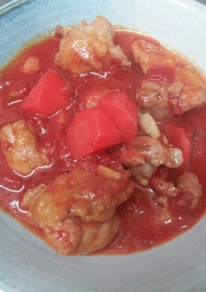 鶏肉のトマト煮-レシピのメイン写真