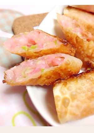 餃子の皮でおつまみ☆クリーミーたこ焼き-レシピのメイン写真