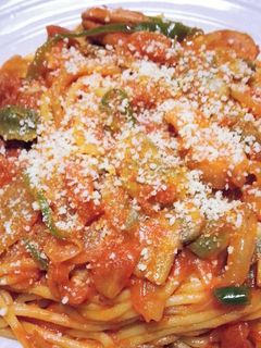 トマト缶使ってナポリタン♪-レシピのメイン写真