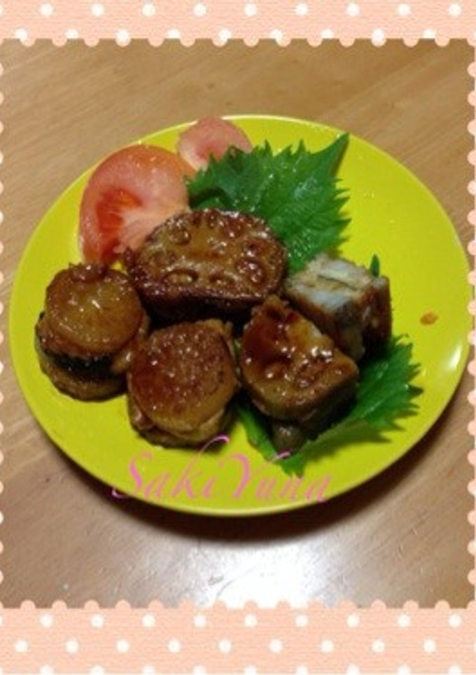 大根と蓮根のはさみ焼き-レシピのメイン写真