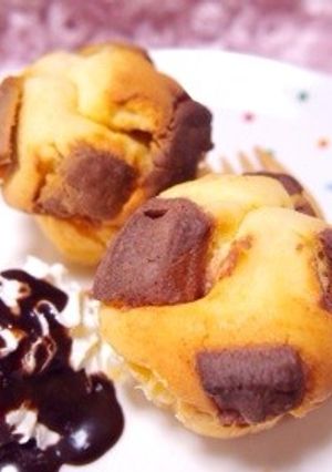バレンタインにチョコカップケーキ♡-レシピのメイン写真