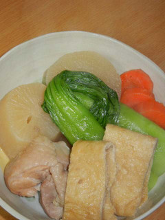 大根と鶏モモ肉と油揚げのコンソメ煮-レシピのメイン写真