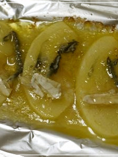 ☆ブルーチーズとリンゴのはちみつ焼き☆-レシピのメイン写真