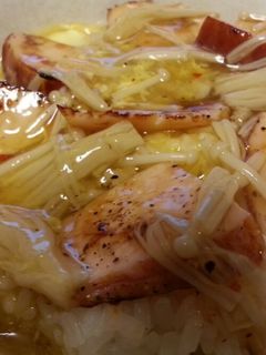 ハムえのき丼-レシピのメイン写真