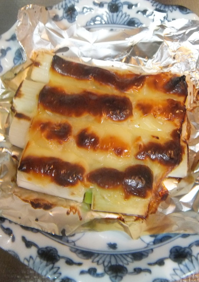 超簡単　白ネギの和風チーズ焼き-レシピのメイン写真