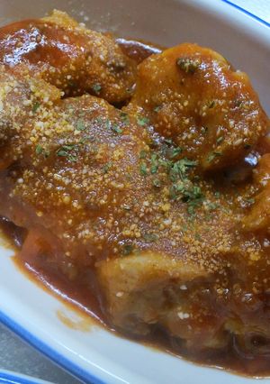 簡単！鶏肉のミートソース煮-レシピのメイン写真