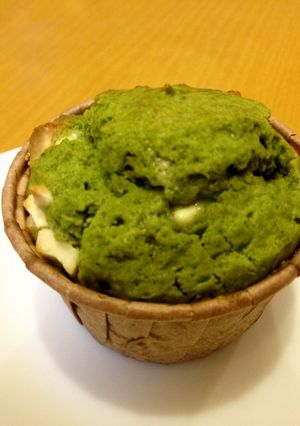 簡単！抹茶とホワイトチョコのマフィン-レシピのメイン写真