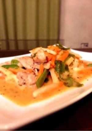 さっぱりコクうま！豚とお野菜の梅マヨ炒め-レシピのメイン写真