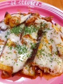茄子と挽肉のチーズ焼き-レシピのメイン写真