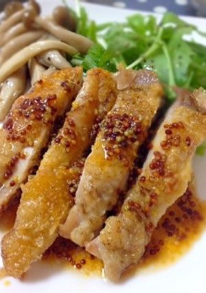 パリっとチキン。ハニーマスタードソースで-レシピのメイン写真