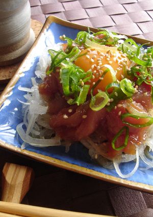 まぐろのユッケ-レシピのメイン写真