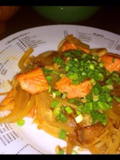 鮭のバタポン炒め-レシピのメイン写真