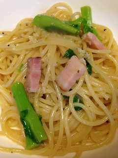 ベーコンと菜の花のパスタ 柚子胡椒風味-レシピのメイン写真