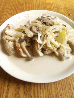 きのこたっぷり豚肉のクリーム煮-レシピのメイン写真