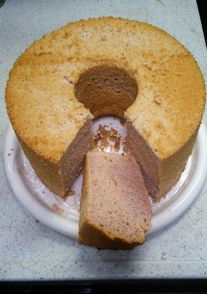 春色＊生いちごのシフォンケーキ-レシピのメイン写真