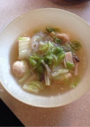 簡単‼︎白菜とはるさめのスープ☆-レシピのメイン写真