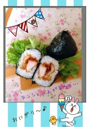 ボリューミーおにぎり…(o˘◡˘o)-レシピのメイン写真
