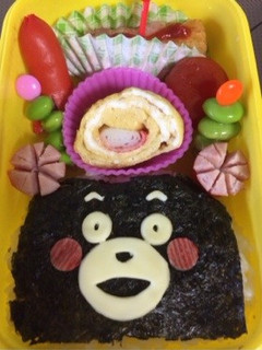 キャラ弁☆超〜簡単くまモン(*^^*)♡-レシピのメイン写真