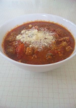 ▼イタリアン風トマトさば味噌-レシピのメイン写真