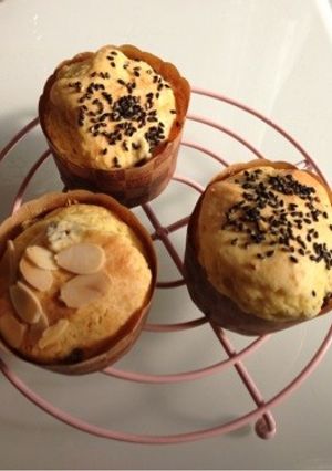 ホットケーキミックスで簡単☆甘栗マフィン-レシピのメイン写真