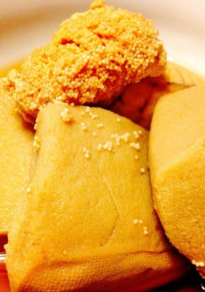 ふっくらじゅわっ♪たらこと高野豆腐の煮付-レシピのメイン写真