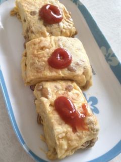 納豆チーズ卵焼き-レシピのメイン写真